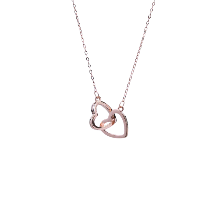 Caja Rosa Eterna y Collar Personalizado